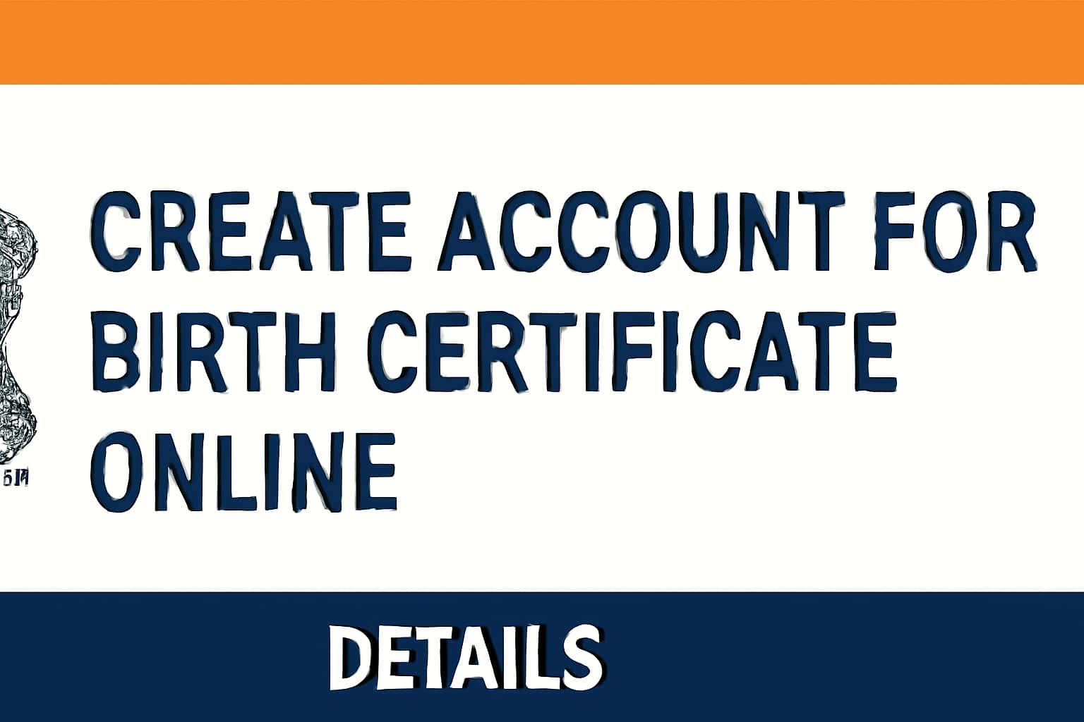 Create Account for Birth Certificate Online - Details
